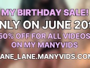 Big Sale on MY BIRTHDAY! 14/16