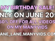 Big Sale on MY BIRTHDAY! 15/16