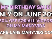 Big Sale on MY BIRTHDAY! 3/16