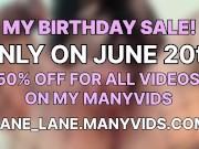 Big Sale on MY BIRTHDAY! 4/16