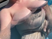 Luna Stone SKINNY DIPS and MASTURBATES in Neighbor’s Pool | Exhibition Experiment 8/16