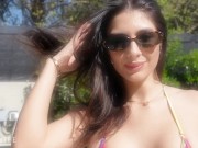 Sister's hot bff caught me jerking off to her by the pool - Tru Kait 2/16