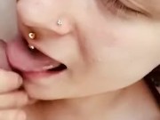 Dirty slut gets sloppy *FACIAL* 11/16