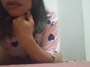 STEPMOTHER MASTURBATES BY STANDING ON ALL 4S AND TOUCHING HER CUTE ASS AND HER NARROW PUSSY