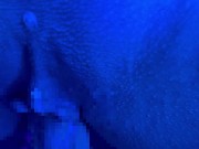 ブラックプレイ♡貧乳だが良い尻した人妻と網コスプレファック♡ピストン後に溢れ出す白濁汁＆潮吹き♡全て舐めとりながらの変態プレイ♡妖艶な表情へ顔射♡ 13/16