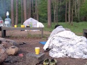 Sneaky push inside while her husband still in tent 10/16