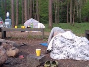 Sneaky push inside while her husband still in tent 14/16