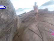 Casal exibicionista de Curitiba vem foder na praia de Floripa!! 2/16