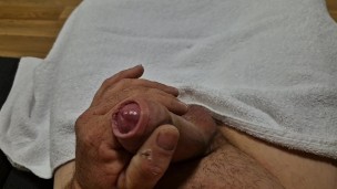 Playing with my small cock but would you still ride it