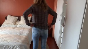 Standing up I start touching my pussy watching them jerk off in front of me