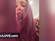 Big boobs babe spreading freshly fucked pussy closeup, puckering, asshole, boob job followup and results - Lelu Love 10/16