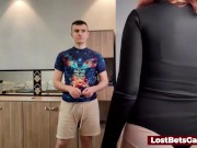 Hot readhead fucked by the winner of the strip game 6/16