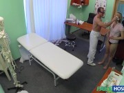Fake Hospital - Post-birth young milf has her mom body and milky tits check up after birth and fucks doctor in his office 16/16
