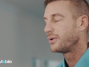 ADULTMOBILE - London River Removes Her Tight Blouse Exposing Her Big Tits & Sucks Ryan Mclane's Cock 3/16