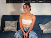 Modelo morena con brackets me da una mamada deliciosa a cambio de mis servicios 1/16