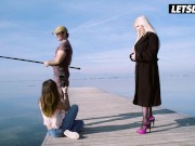 Smoking Hot StepMom Georgie Lyall Banged Outdoors In Front Of Her StepDaughter - LATINA MILF 3/16