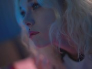 My roommate was winning a game and I decided to cheat and distract him with riding & blowjob 1/16