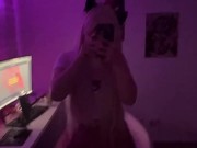 student wiggles in white stockings 4/16