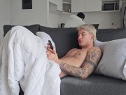 Stepbrothers secretly fuck their stepfather while watching television - Danner Mendez y Clarii Quinn 1/16