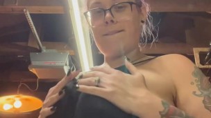 BBW step mom MILF bake 420 smoking fetish bong rips
