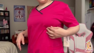 Trying On New Scrubs