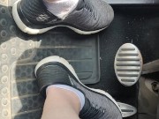 Revving pedals with my sketchers sneakers and white ankle socks 14/16