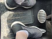 Revving pedals with my sketchers sneakers and white ankle socks 3/16