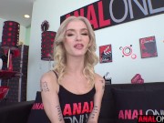 ANAL ONLY Tiny blonde spinner Emma Rosie has her tight ass fucked and filled with cum 3/16