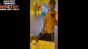 40 Stepdad fucks two twinks with his powerful cock in their sweet asses