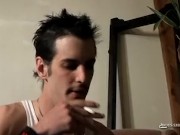 Rocker Stud Loves Jerking And Smoking 2/16