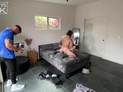 Superman shredded tatted jocked TEARS OPEN tiny latina pussy 5/16