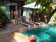 Lonely Housewife Couldn't Resist the Temptation of Being Fucked by a Swimming Pool Cleaner 1/16