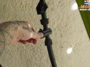 Lonely Housewife Couldn't Resist the Temptation of Being Fucked by a Swimming Pool Cleaner 3/16