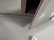 Naked Ass in Leather Pants hid in the Closet from Neighbor 2/16