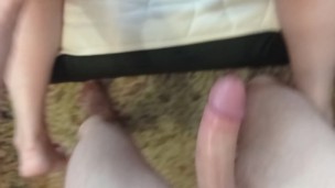 Juicy mom enjoys an elastic cock and an anal plug in the ass