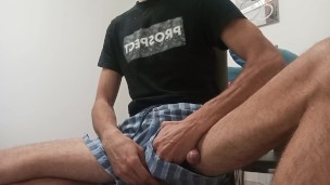 Sexy Twink With Nice Body Cums On His Veiny Arm With His Huge Monster Cock