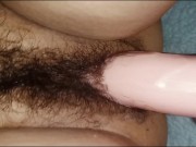 I tried her 8 Inch Dildo on her HAIRY Pussy 13/16