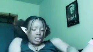 Milf ELF Ebony Seduces YOU WITH HER ASS