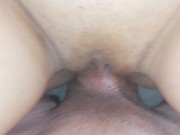 took off the condom because she was so horny, cum inside 16/16