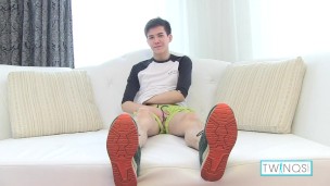 Nice Shoots Of Twink Xander Rubbing His Nice Body & Shaved Prick!