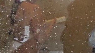 la grabe desnudita en la ducha