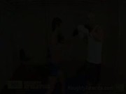 Horny Boxer Gets Her Hairy Pussy Fucked by Her Trainer 2/16