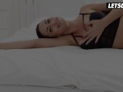 Sapphire Astrea Fingers Her Pussy Then Rides A Big Cock - LETSDOEIT 2/16