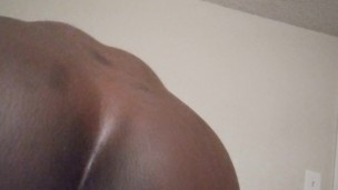 First Anal video-Chocolate sissy booty