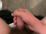 Young cock cums from masturbation 3/16