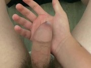 Young cock cums from masturbation 7/16