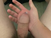 Young cock cums from masturbation 9/16