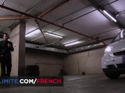 Intense sex with a hot brunette in a public parking 2/16