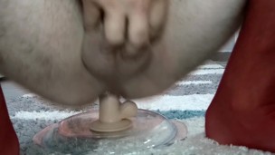 Husband play with dildo and wife this watching