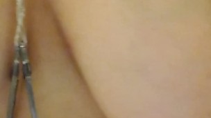 Sucking and playing with my boobs